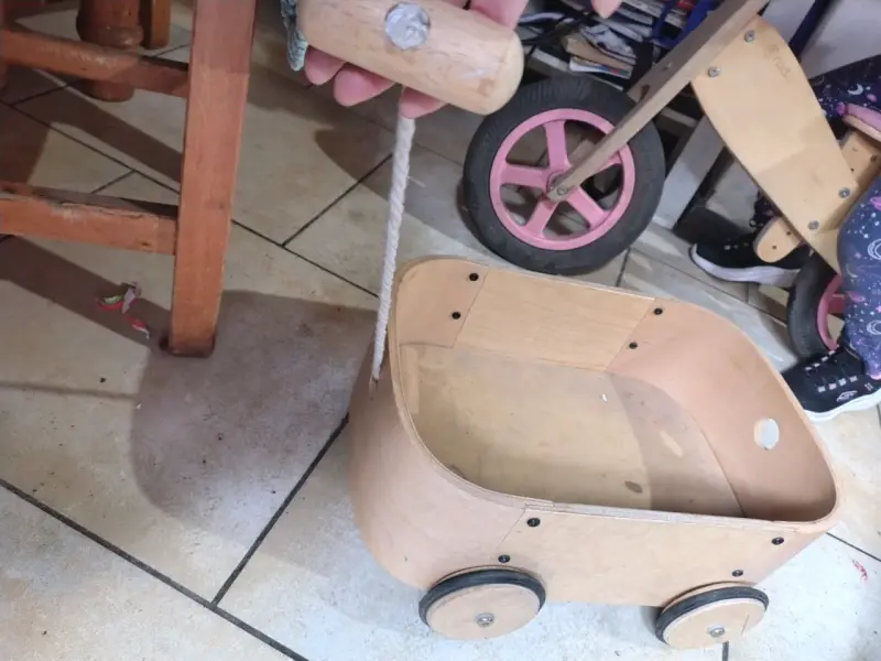 Carrito de madera para niños - 2