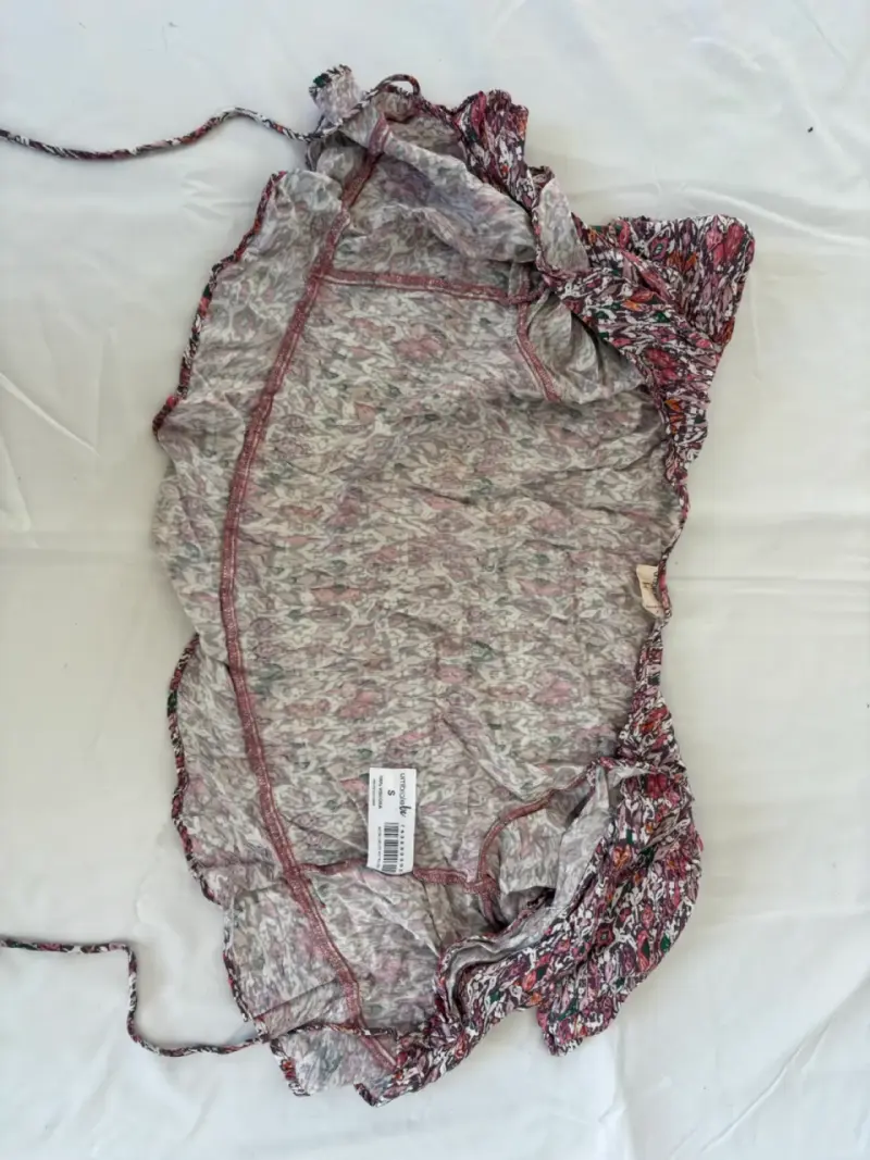 Blusa estampada floral con volantes - 2