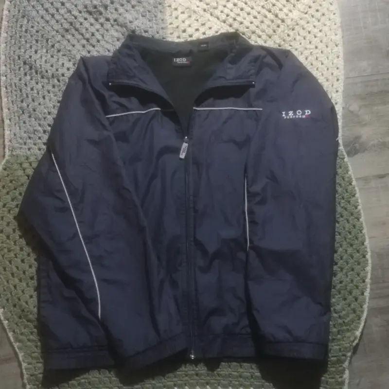 Chaqueta deportiva azul con cierre - 2