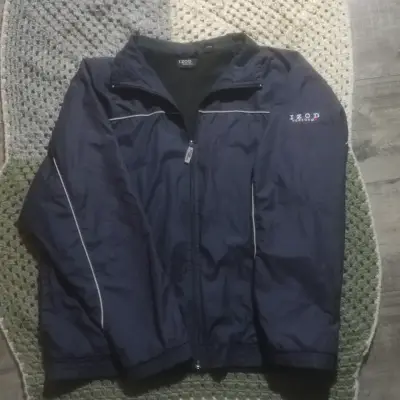 Chaqueta deportiva azul con cierre - miniatura 2