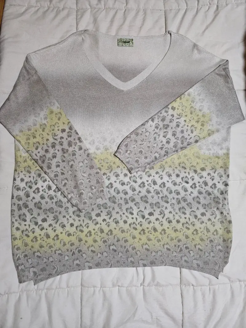 Suéter de mujer con estampado degradado - 1