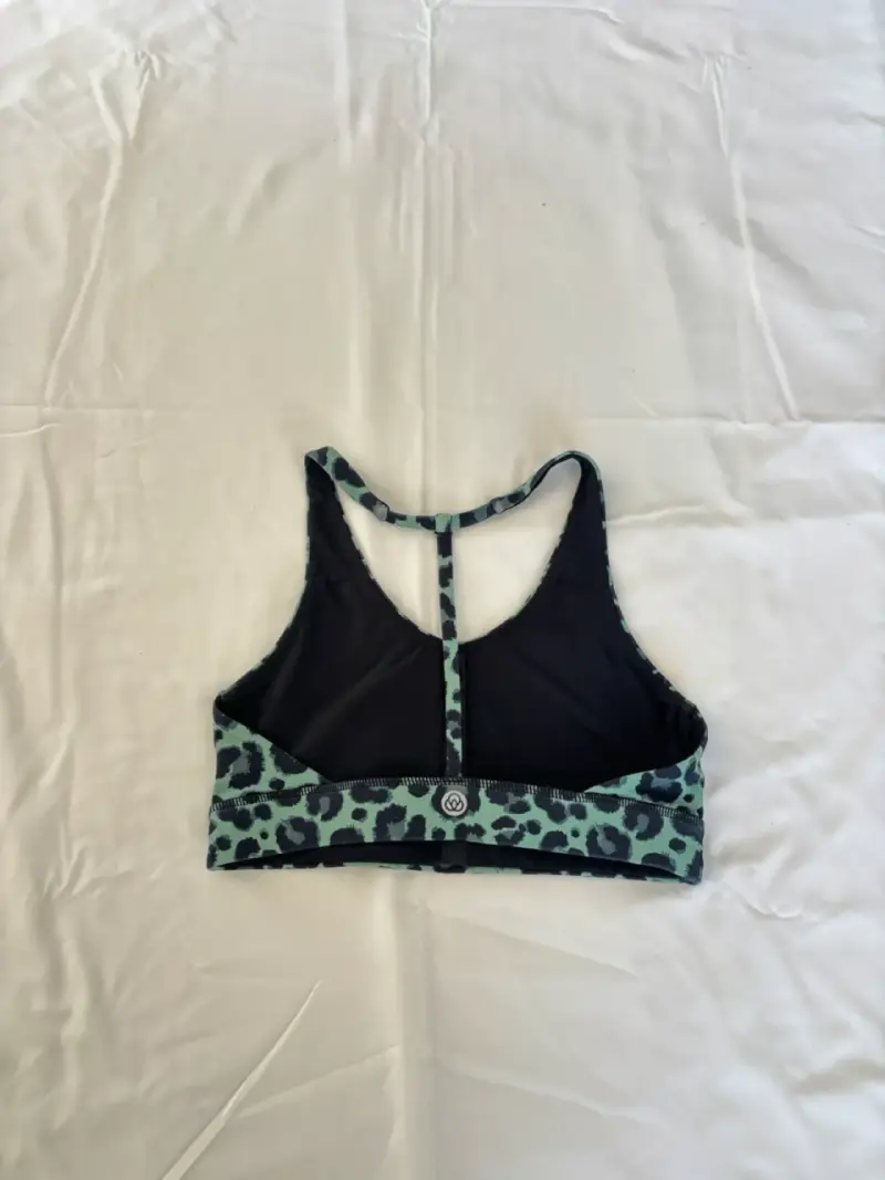 Top deportivo estampado leopardo verde - 2