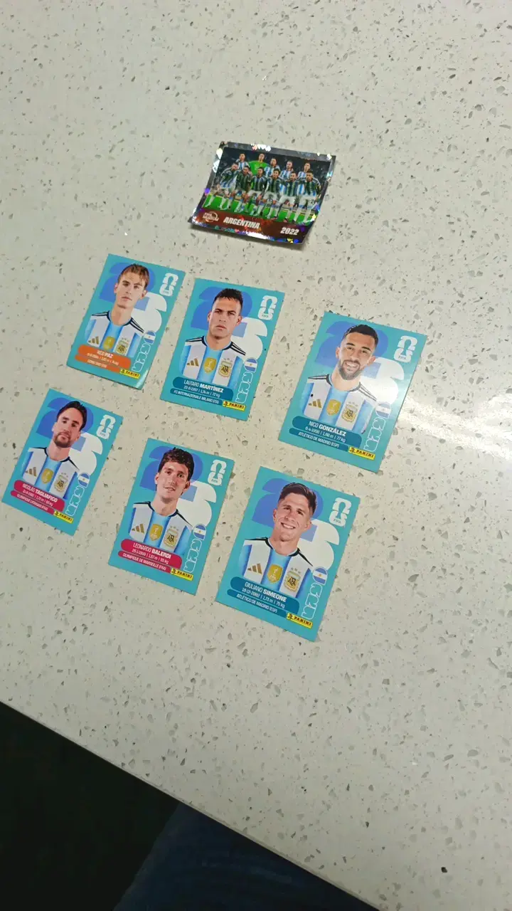 Set de láminas Panini Argentina 2022