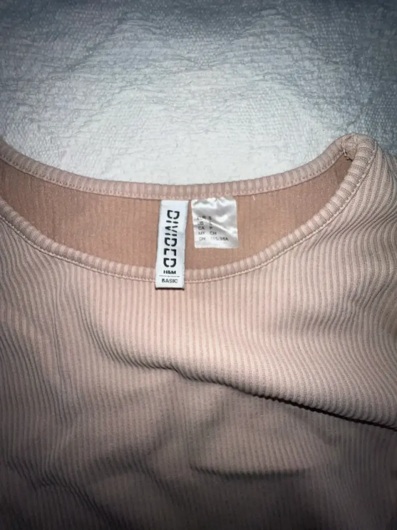 Top manga larga beige talla S - 2