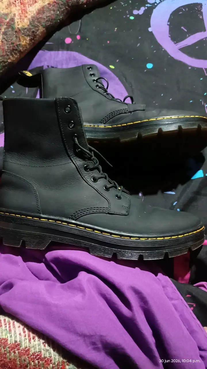 Botas negras de cuero dr Martens 43 - 2