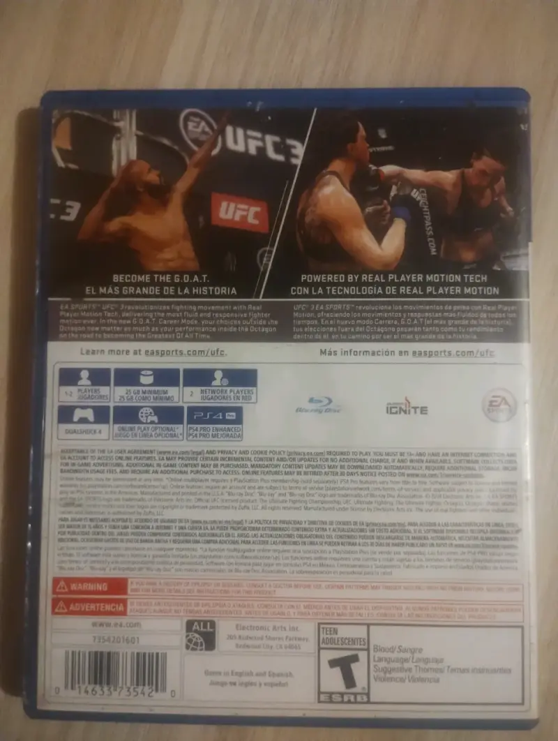 Juego PS4 UFC 3 EA Sports - 2