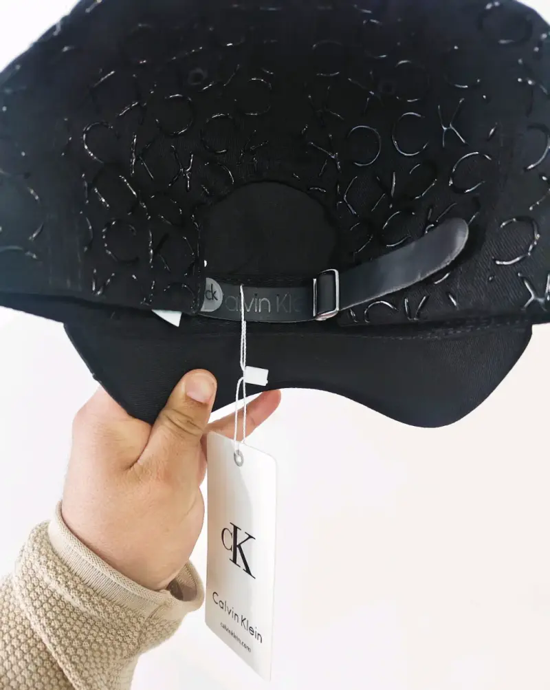 Gorra negra Calvin Klein multilogo 3D - 3