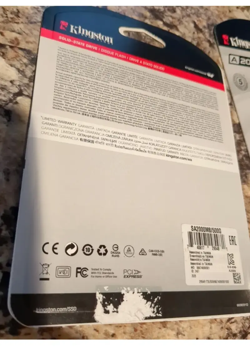 SSD Kingston A2000 500GB NVMe M.2 - 2