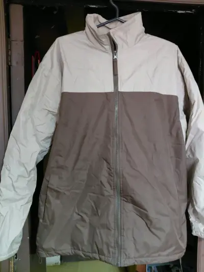 Chaqueta impermeable bicolor para hombre - miniatura 1