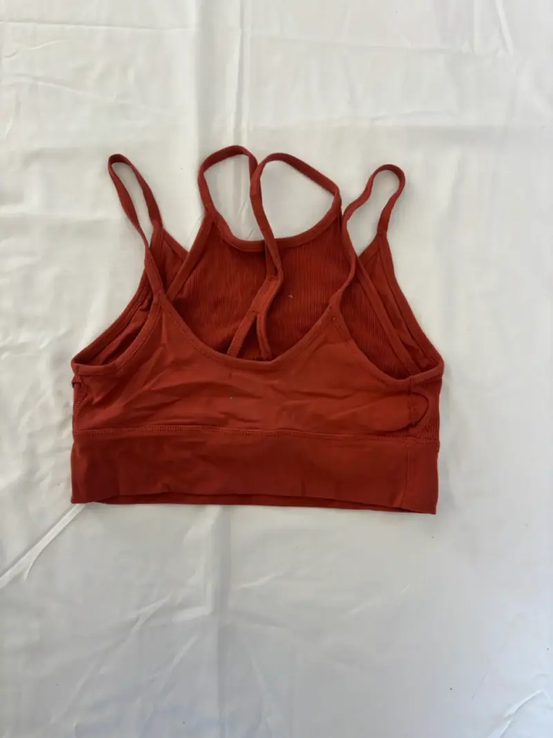 Top deportivo rojo con tirantes delgados nike - 2
