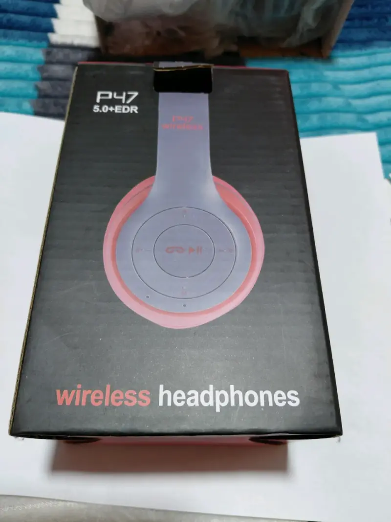 Auriculares inalámbricos P47 Bluetooth rojo - 5