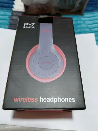 Auriculares inalámbricos P47 Bluetooth rojo - miniatura 5