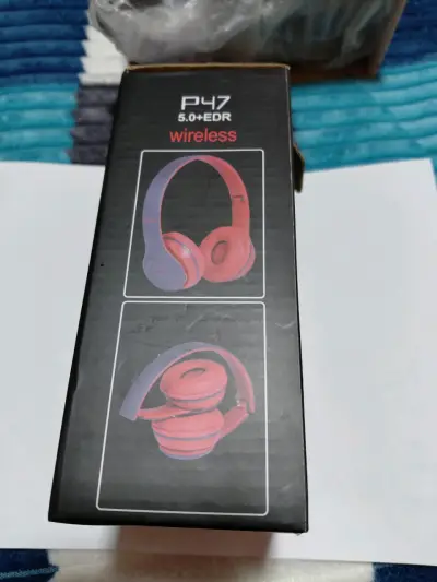 Auriculares inalámbricos P47 Bluetooth rojo - miniatura 6
