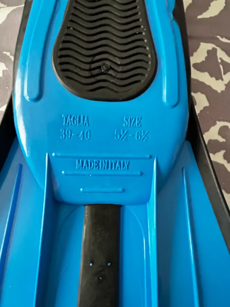 Traje buceo y Aletas de buceo azules talla 39-40 - 1