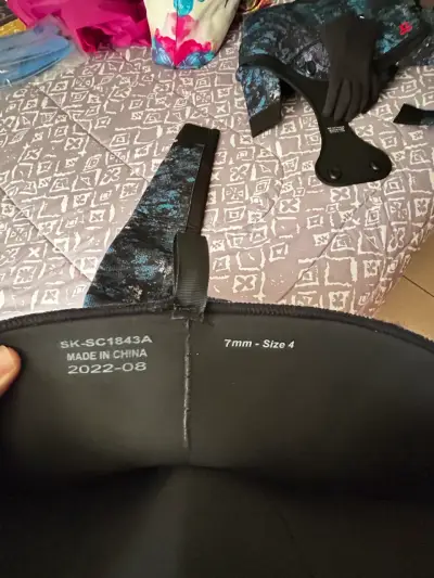 Traje buceo y Aletas de buceo azules talla 39-40 - miniatura 4