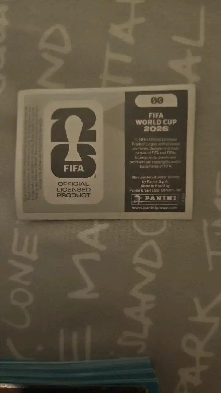 Panini 00 error de fabricación línea vertical - 2