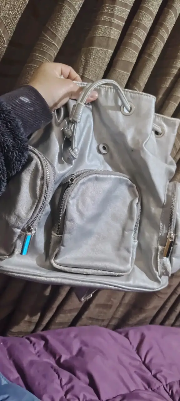 Bolso plateado Azaleia con cierre - 5