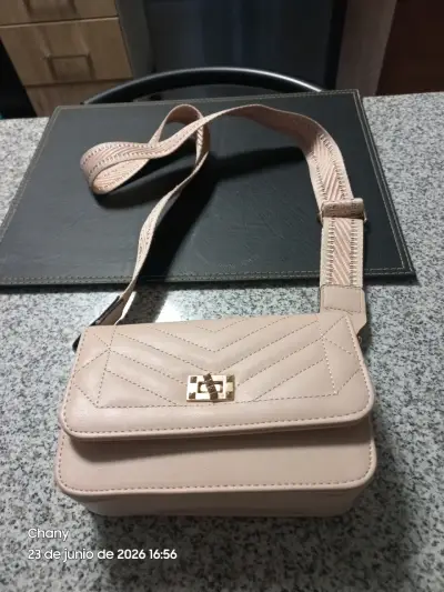 Cartera Amphora gris con correa ajustable - miniatura 3