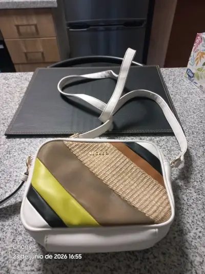 Cartera Amphora gris con correa ajustable - miniatura 4