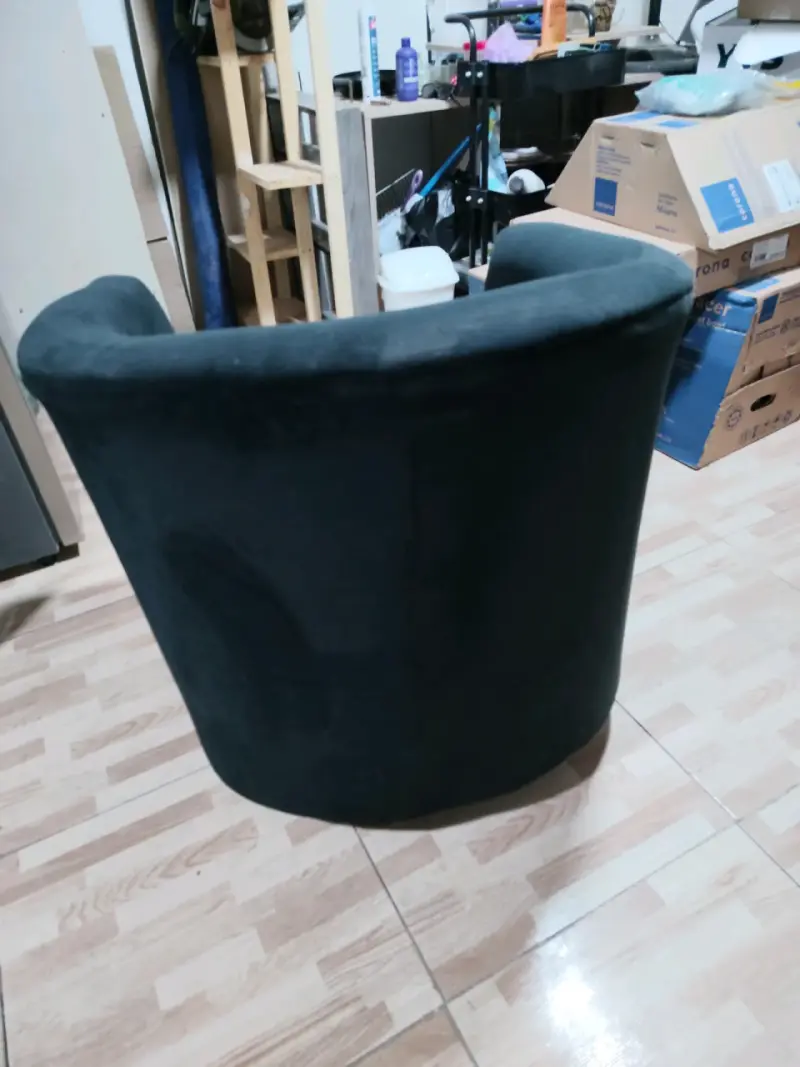 Sillón individual negro cómodo y moderno - 2