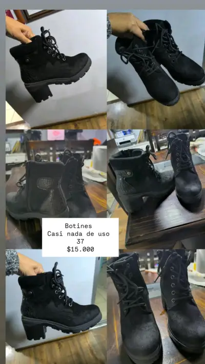 Botines negros de mujer talla 37 - miniatura 1