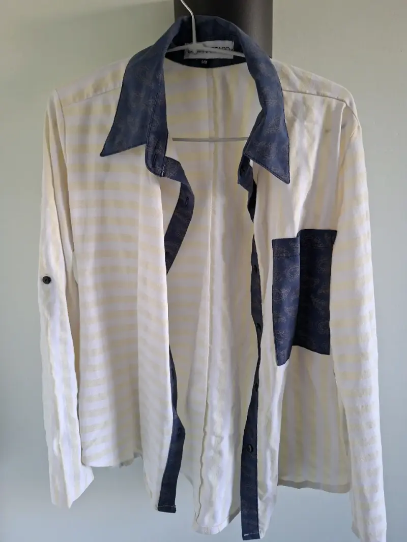 Blusa Cata Hartard azul con estampado - 2