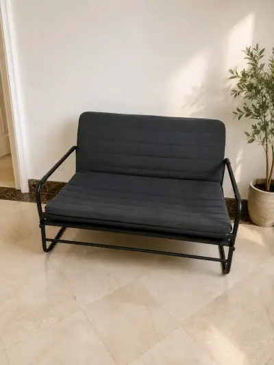 Sofá cama IKEA Hammarn gris moderno - miniatura 3