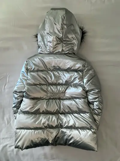 Parka plateada con capucha talla 2 - miniatura 5