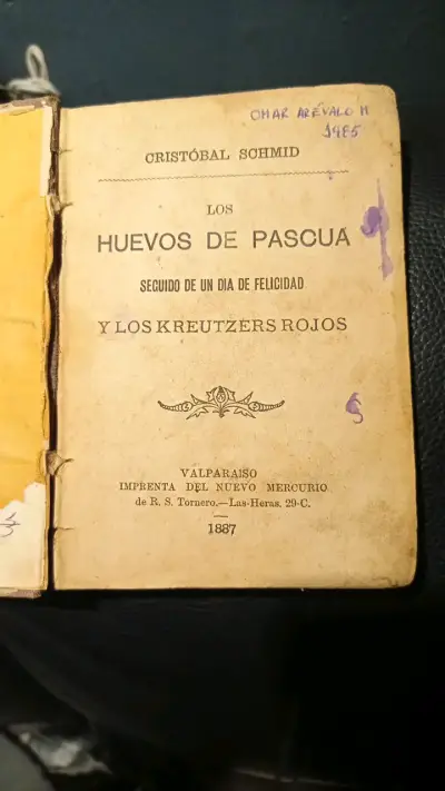 Libro antiguo 'Los Huevos de Pascua' 1887 - miniatura 1