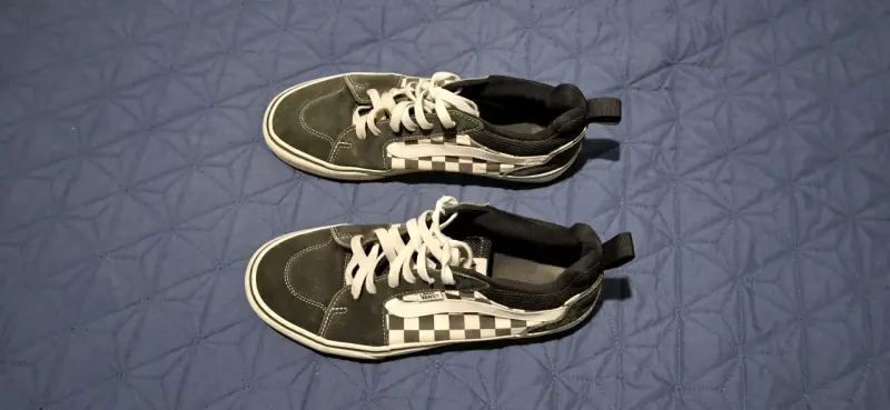 Zapatillas Vans negras a cuadros - 2