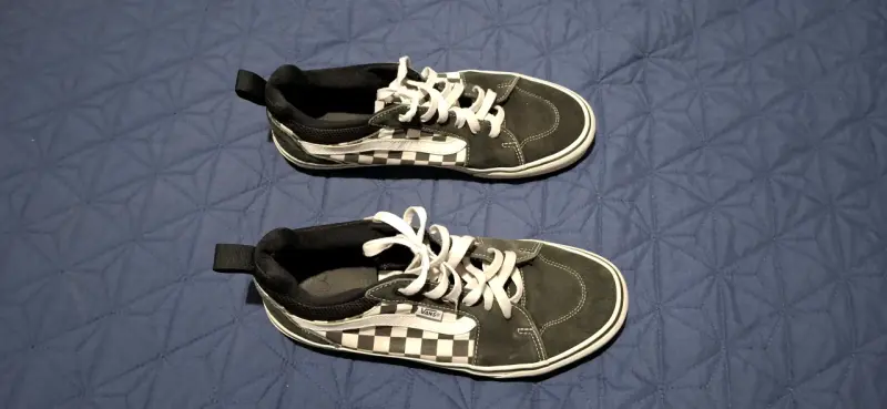 Zapatillas Vans negras a cuadros - 3