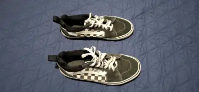 Zapatillas Vans negras a cuadros - miniatura 3