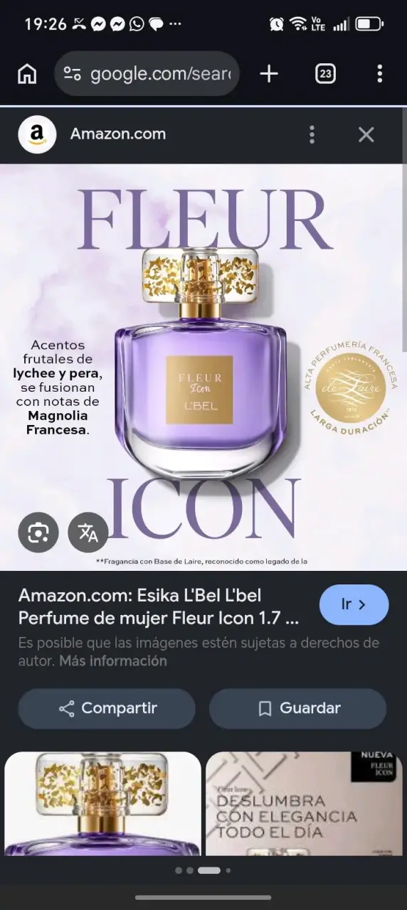 Perfume Fleur L'Bel con notas frutales - 4