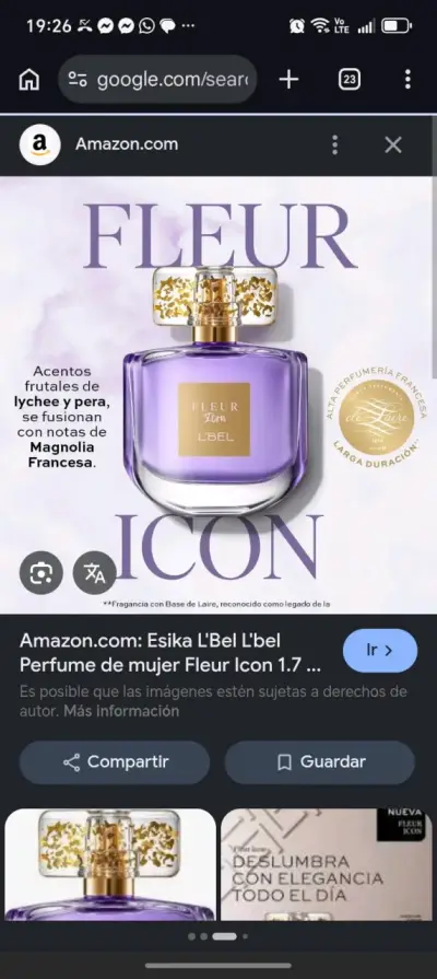Perfume Fleur L'Bel con notas frutales - miniatura 4