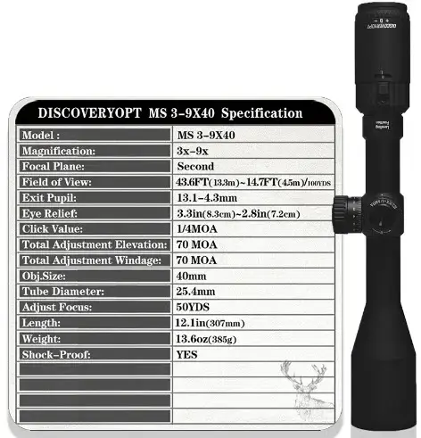 Mira telescópica MS 3-9x40 - 4