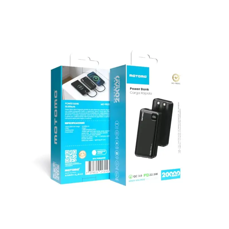 PowerBank 20000 mAh con pantalla LED - 6
