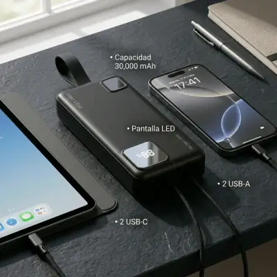 PowerBank 30.000 mAh Carga Rapida 22.5W - miniatura 1