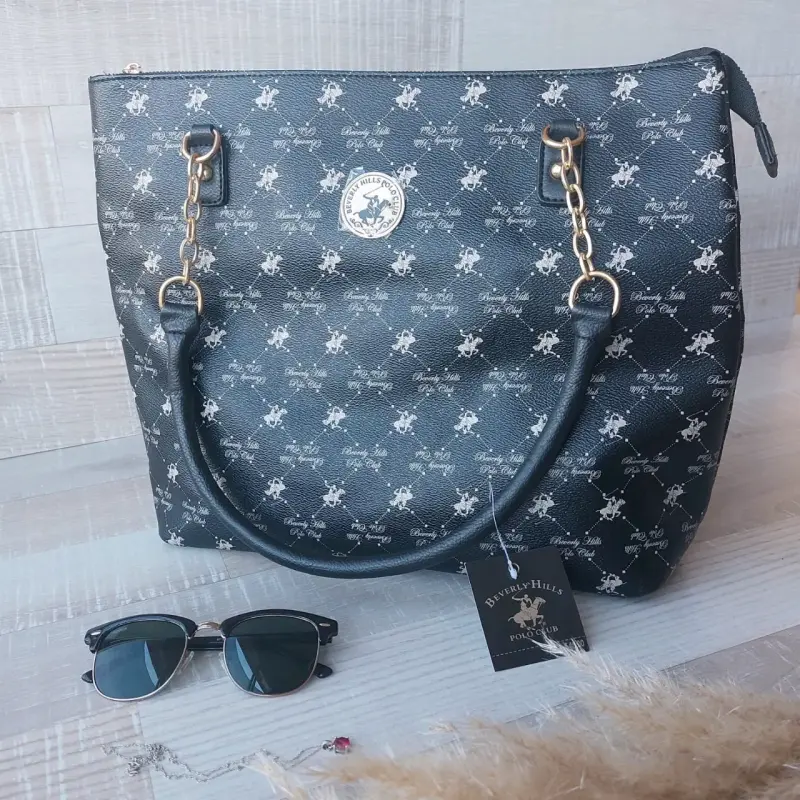 Bolso Beverly Hills Polo Club beige con monedero - 3