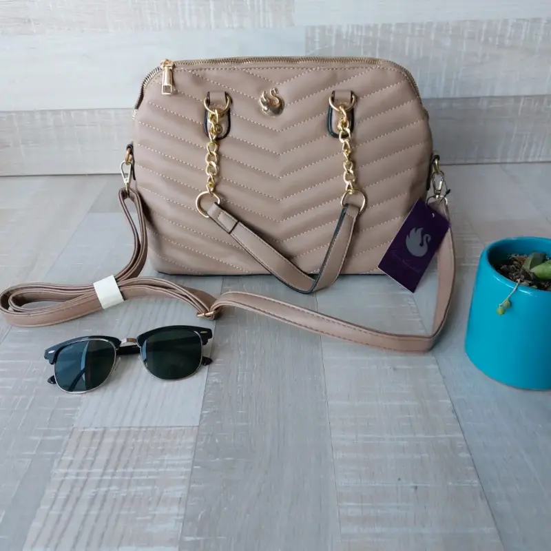 Bolso Beverly Hills Polo Club beige con monedero - 5