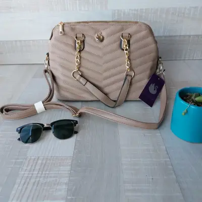 Bolso Beverly Hills Polo Club beige con monedero - miniatura 5