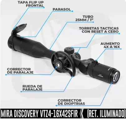 Mira telescópica precisión VT-Z 4-16XSFIR - 2
