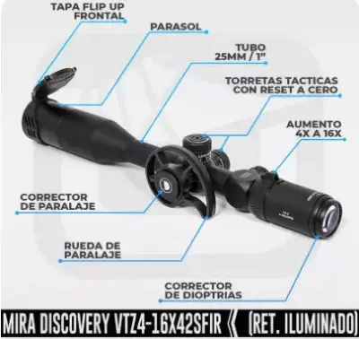 Mira telescópica precisión VT-Z 4-16XSFIR - miniatura 2