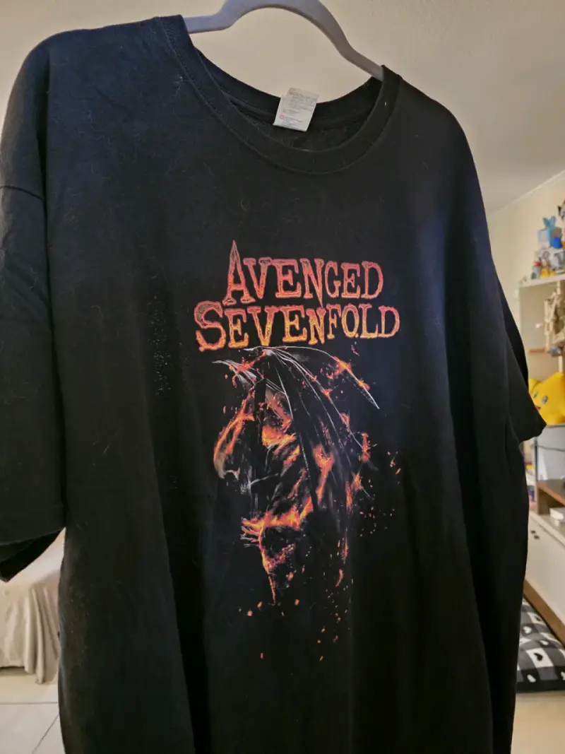 Polera Avenged Sevenfold negra con diseño - 3