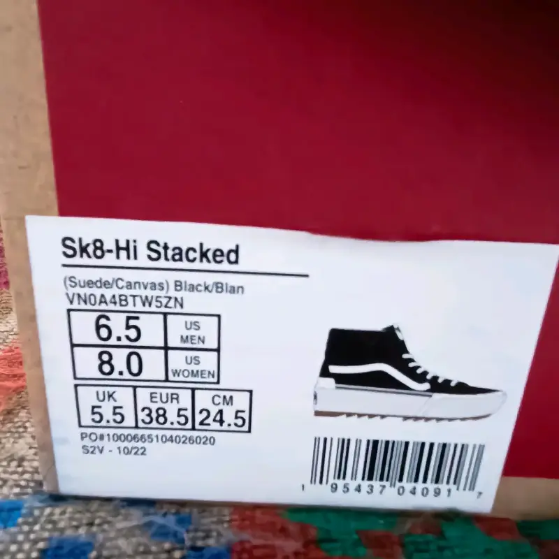 Zapatillas Vans Sk8-Hi Stacked negras Plataforma - 2