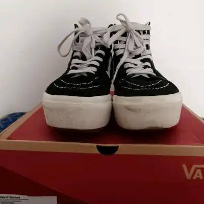 Zapatillas Vans Sk8-Hi Stacked negras Plataforma - miniatura 4