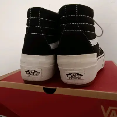 Zapatillas Vans Sk8-Hi Stacked negras Plataforma - miniatura 6
