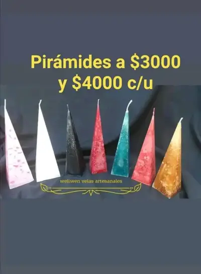 Velas decorativas  con diseño artesano - miniatura 1