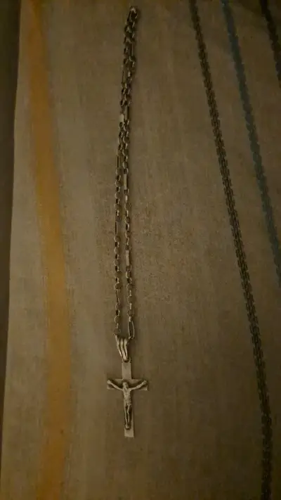 Collar de plata950  con crucifijo elegante de 970 - miniatura 1
