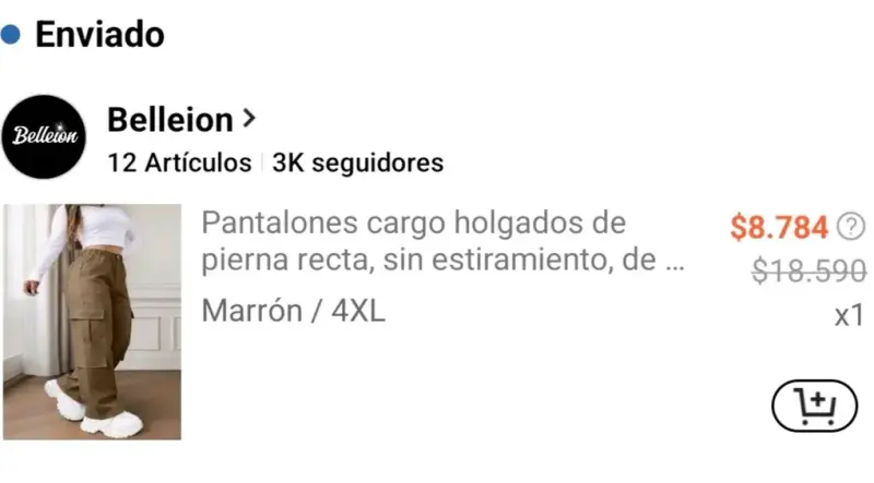 Pantalon cargo talla grande 4XL - 3