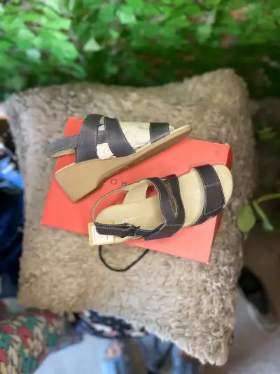 Sandalias de cuero Bruno Rossi negras - miniatura 2
